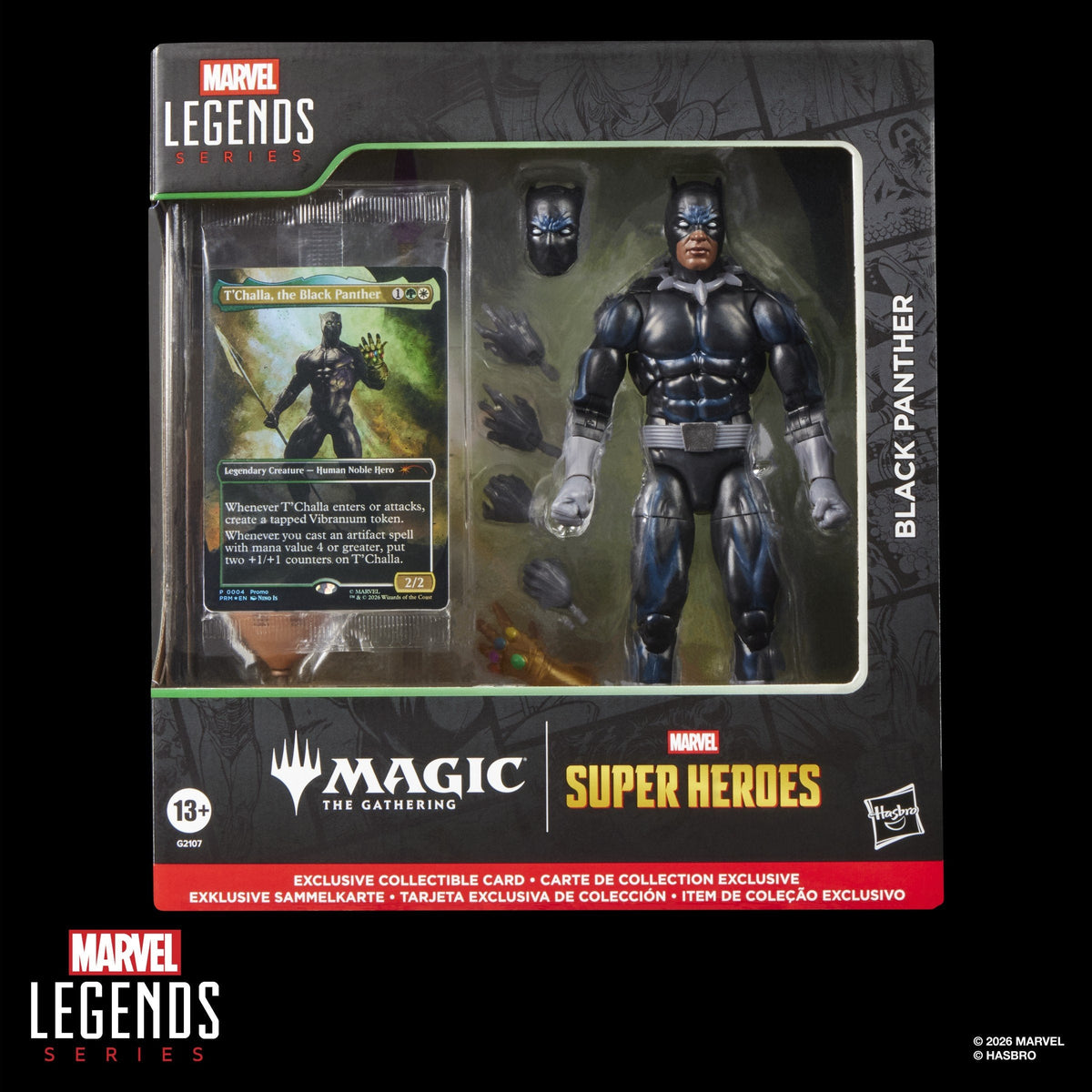 Figura Hasbro Marvel Legends Series X Magic: The Gathering Black Panther