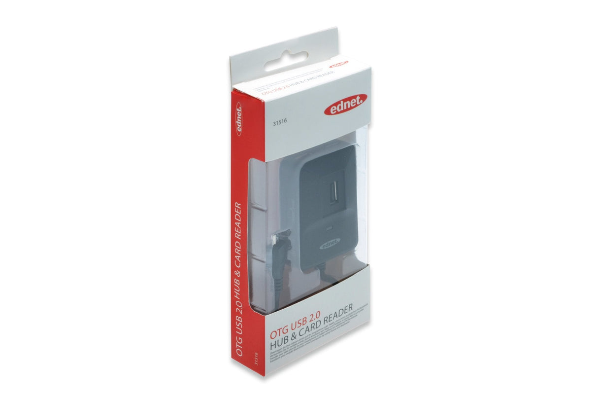 EAN 4054007315168 - Ednet 31516 lector de tarjeta USB 2.0 Negro imagen 7