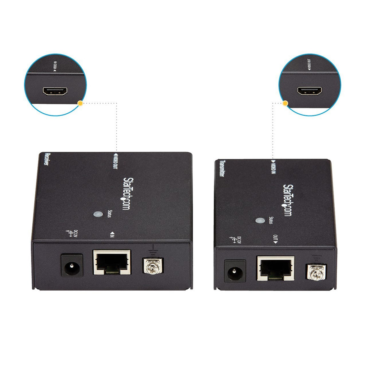 EAN 0065030851107 - StarTech.com ST121HDBTE extensor audio/video Transmisor y receptor de señales AV Negro imagen 3