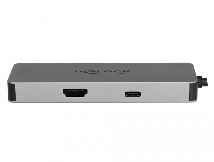 Delock 87743 Hub De Interfaz Usb 3.2 Gen 1 (3.1 Gen 1) Type-C Gris, Estación De Acoplamiento Gris, Usb 3.2 Gen 1 (3.1 Gen 1) Type-C, Hdmi, Usb 2.0, Usb 3.2 Gen 1 (3.1 Gen 1) Type-A, Usb 3.2 Gen 1 (3.1 Gen 1) Type-C, Microsd (Transflash), Mi