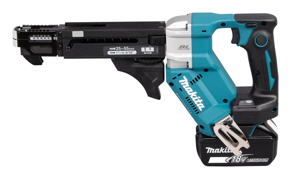 Destornillador De Cargador Inalámbrico Makita Dfr551z, 18 Voltios Negro/Azul, Sin Batería Ni Cargador