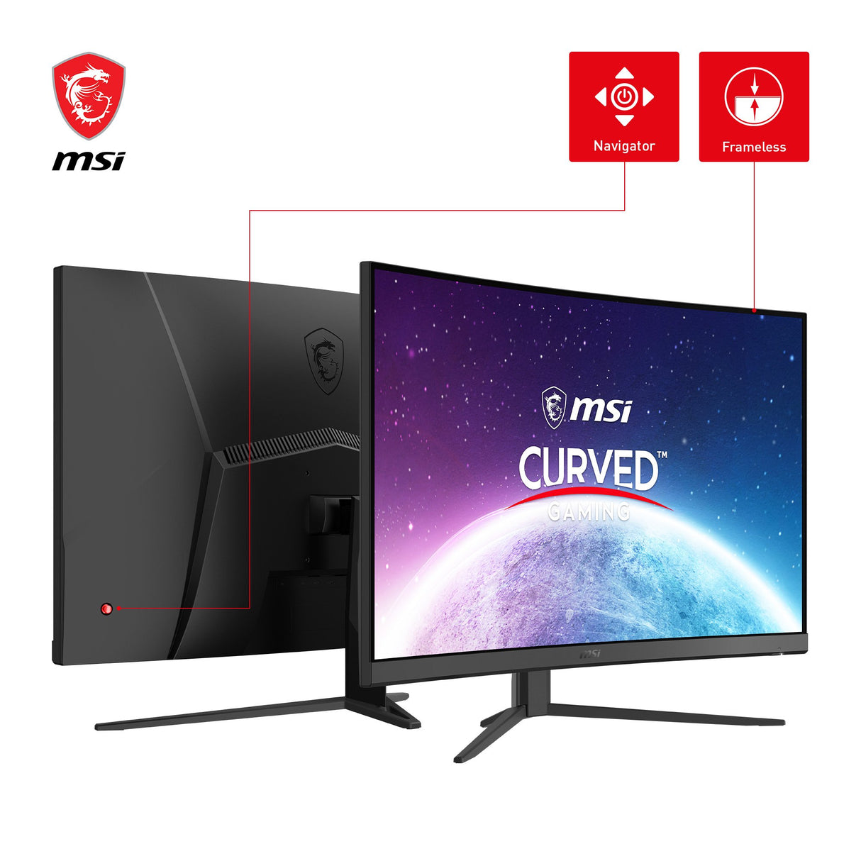 EAN 4711377059497 - MSI G32C4XDE pantalla para PC 80 cm (31.5") 1920 x 1080 Pixeles Full HD Negro imagen 3