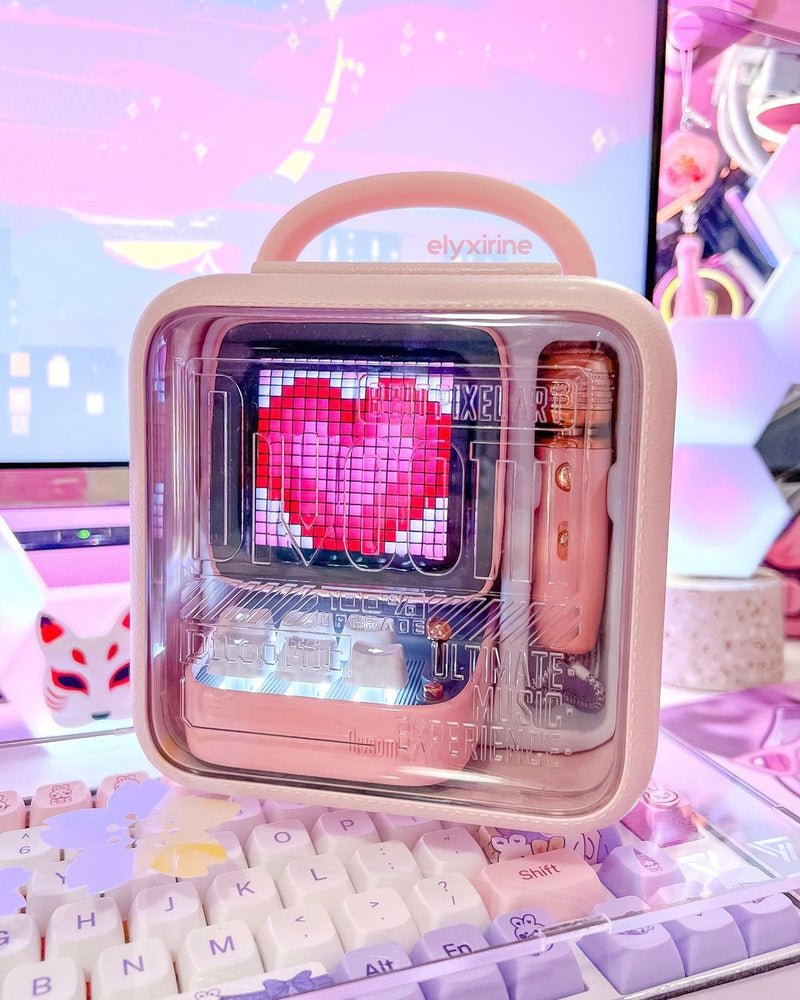 Divoom Ditoo Altavoz Bluetooh Con Microfono Rosa