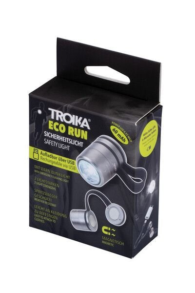 Troika Taschenlampe Eco Run Titanfarben