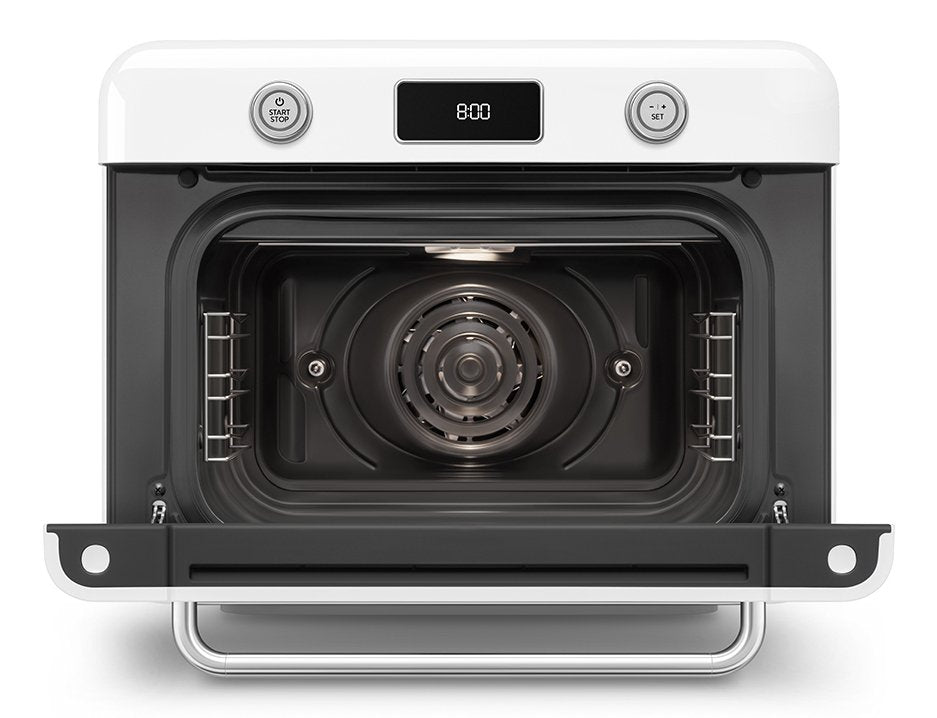 Horno Multifunción De Sobremesa Smeg Estilo Años 50 Con Tecnología Galileo Blanco Cof01wheu