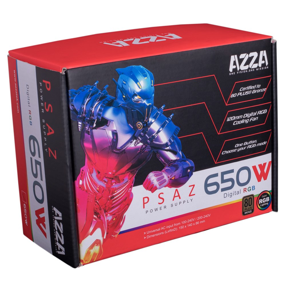 Fuente De Alimentacion Azza Psaz-650w Bronze Argb