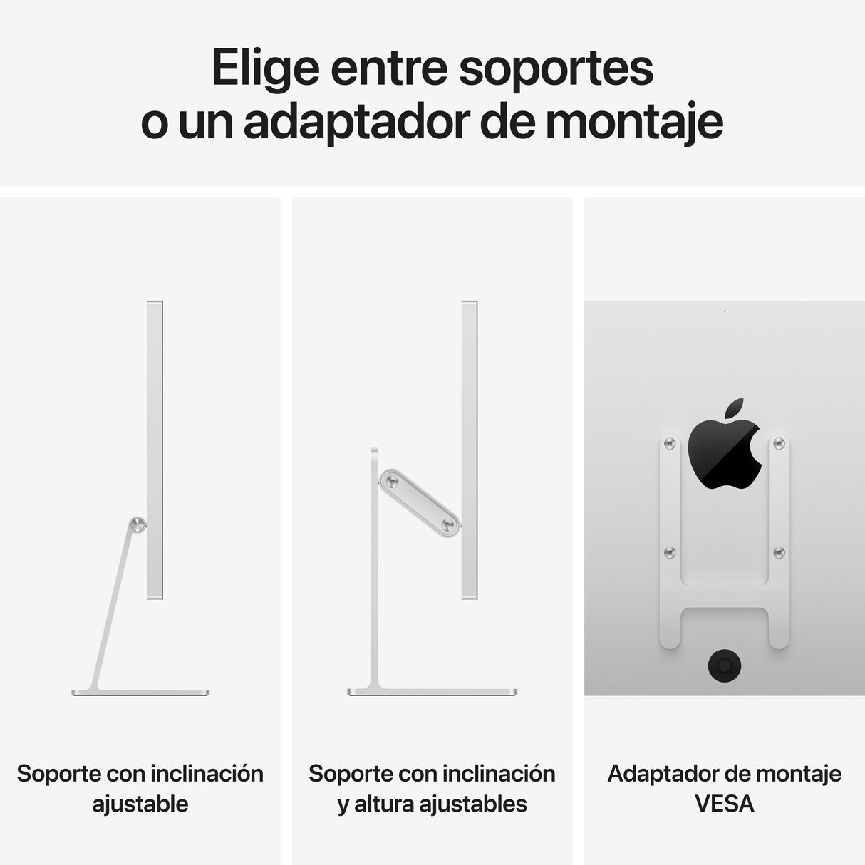 Apple Studio Display (68.29 Cm (27 Zoll), Plata, Neigungs- Und Höhenverstellbarer Standfuss, Nanotexturglas, 5k Retina, Webcam) Mff04fd/A