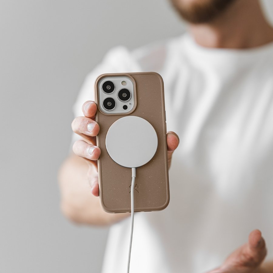 Woodcessories Bio Case Magsafe Funda Iphone 14 Pro 15,5 Cm (6.12") Gris Pardo