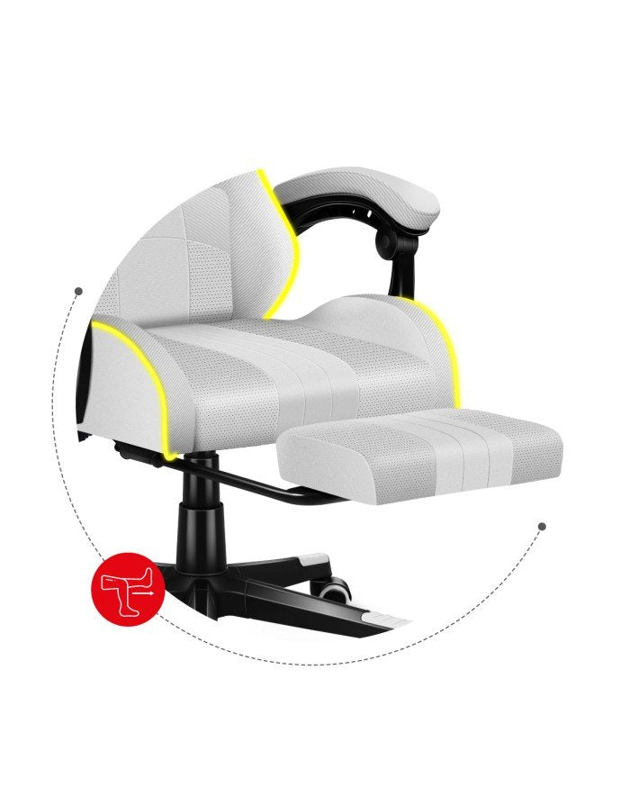 EAN 5903796011937 - Huzaro FORCE 4.7 Silla para videojuegos de PC Asiento (de seguridad) de butaca Blanco imagen 10