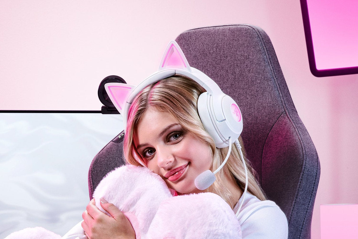 Auriculares Razer Kraken Kitty V2, Blancos