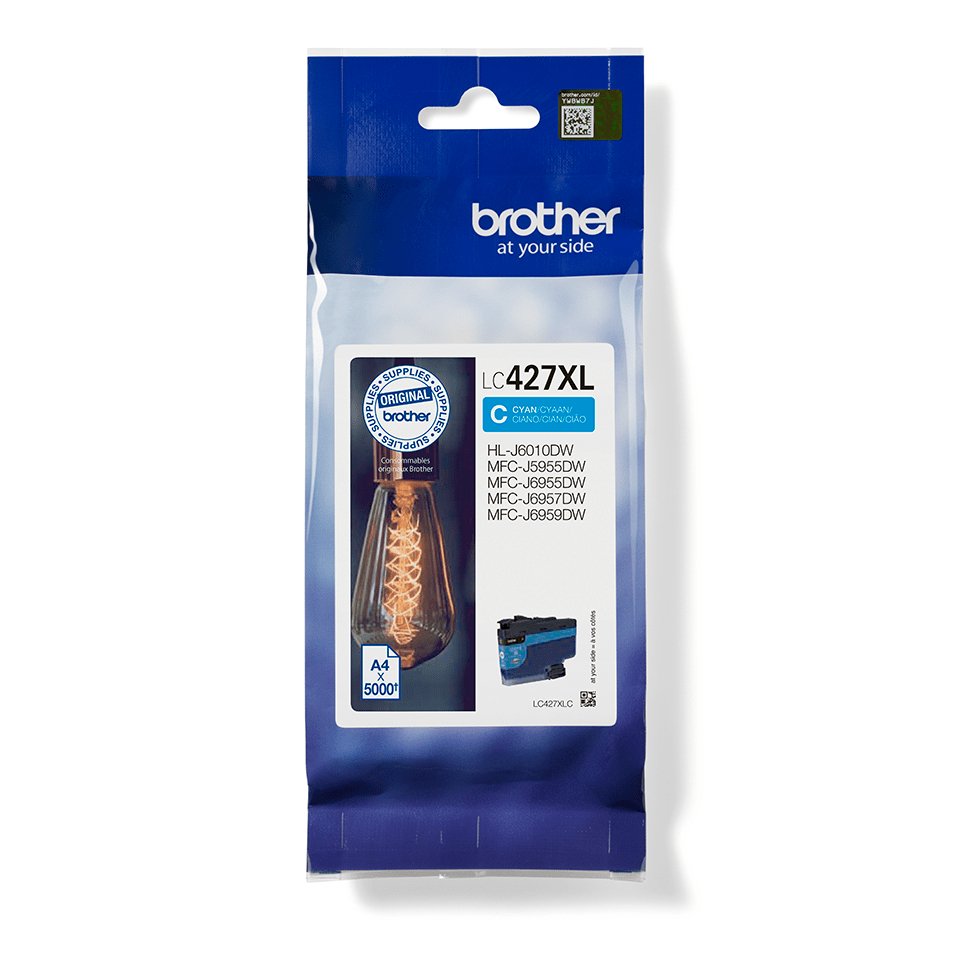 EAN 4977766815512 - Brother LC-427XLC cartucho de tinta 1 pieza(s) Original Alto rendimiento (XL) Cian imagen 1