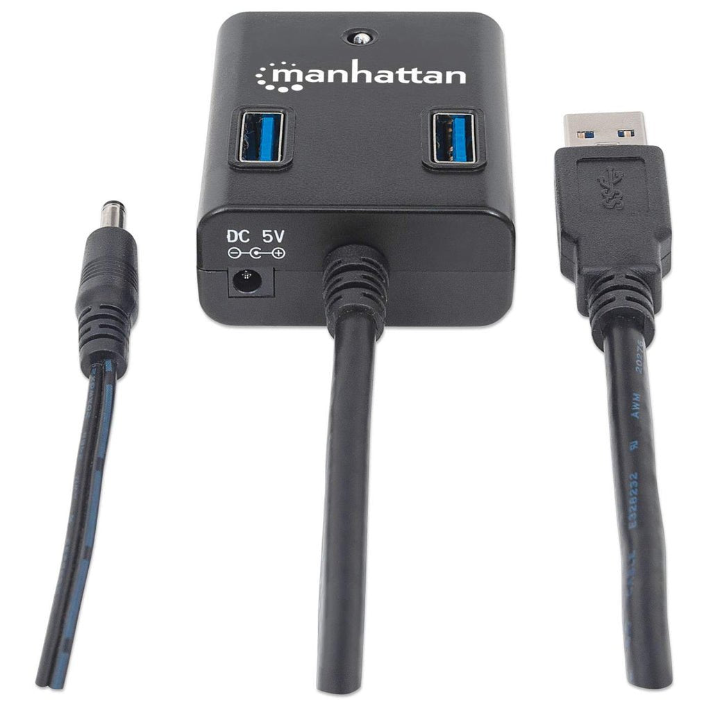EAN 0766623162302 - Manhattan 162302 hub de interfaz USB 3.2 Gen 1 (3.1 Gen 1) Type-A 5000 Mbit/s Negro imagen 5