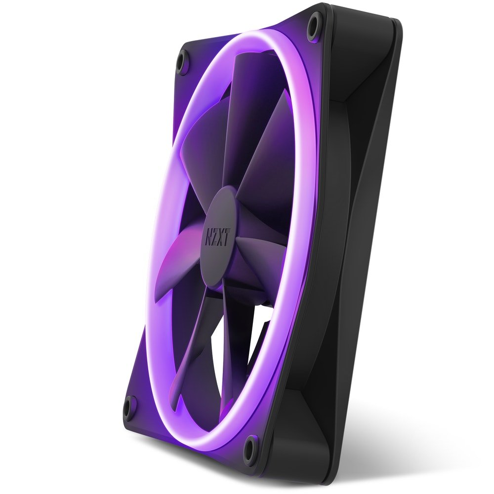 Ventilador Nzxt F140 Rgb Single 140x140x26, Rf-R14sf-B1 (1 Unidad)