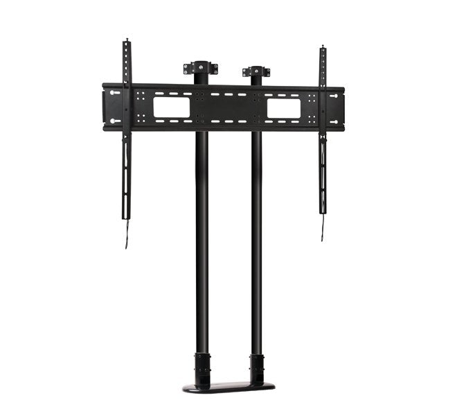 Twin Pole Floor Celling Mount Bt7807, Base, Black, 200 Kg,
