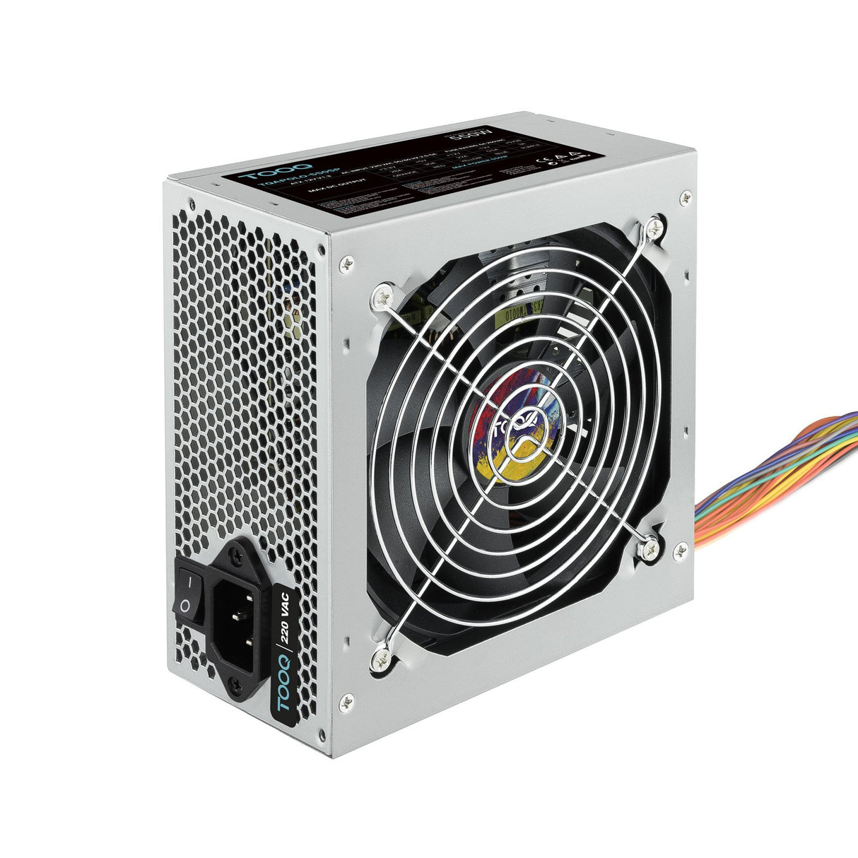 EAN 8433281010277 - TooQ TQAPOLO-550SP unidad de fuente de alimentación 550 W 20+4 pin ATX ATX Plata imagen 1