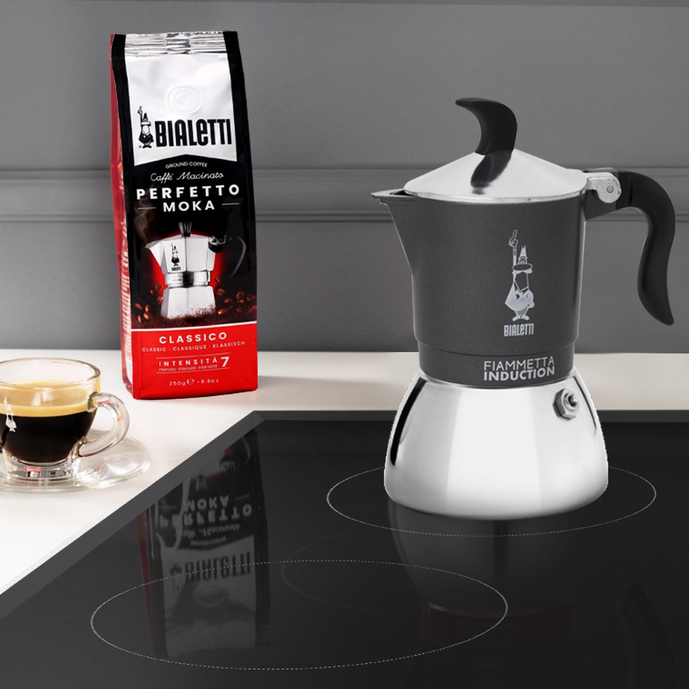 EAN 8006363036924 - Bialetti Fiammetta Induction Cafetera italiana 0,13 L Gris, Plata imagen 3