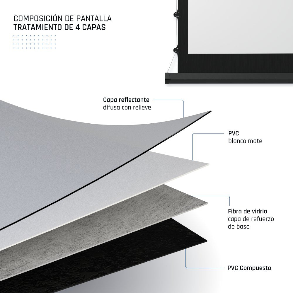 Pantalla Iggual Eléc Tensionada 16:9 92" 203x114cm