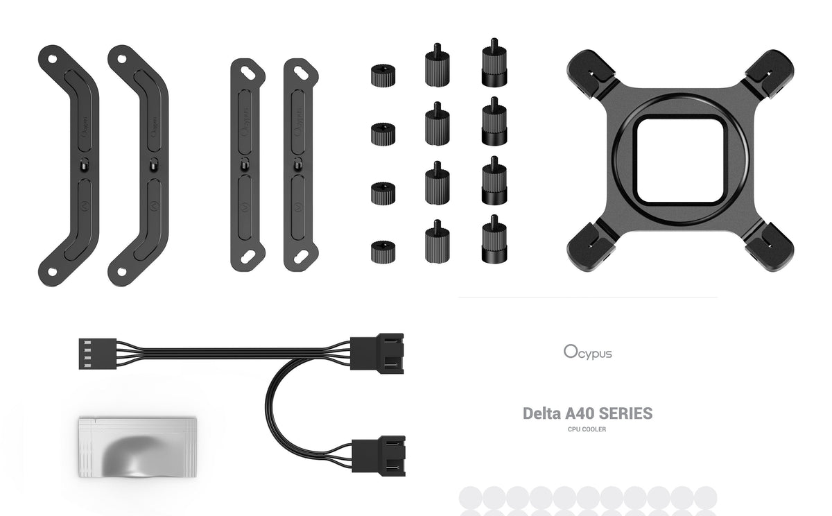 Ocypus Delta A40 Elite Dual Fan (Negro, 120 Mm) Delta-A40-Bk2nnwn00x-Gl