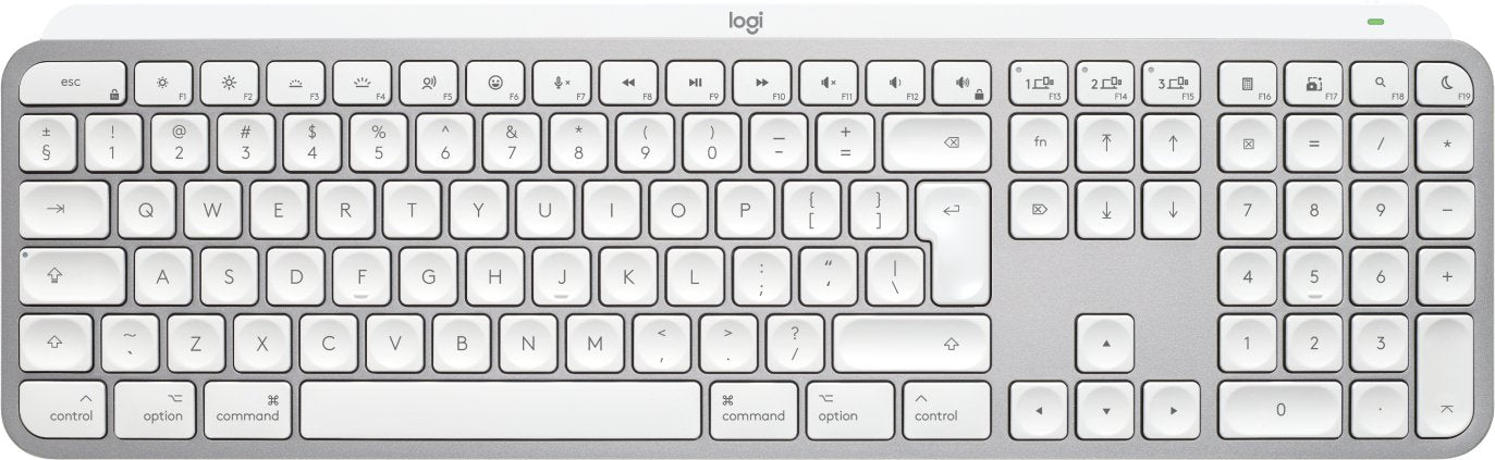 EAN 5099206114630 - Logitech MX Keys S for Mac teclado Oficina RF Wireless + Bluetooth QWERTY Internacional de EE.UU. Alumini imagen 1