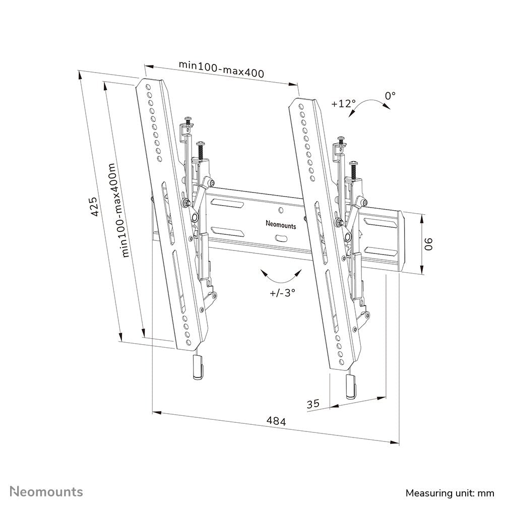 EAN 8717371448820 - Neomounts WL35S-850BL14 soporte para TV 190,5 cm (75") Negro imagen 20