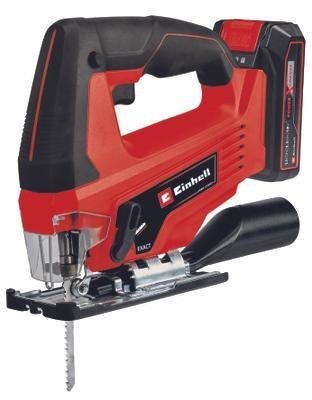 Sierra De Calar Inalámbrica Einhell Tc-Js 18 Li (Rojo/Negro, Batería Li-Ion 2.5ah, Maletín E-Box Basic) Li 4321228