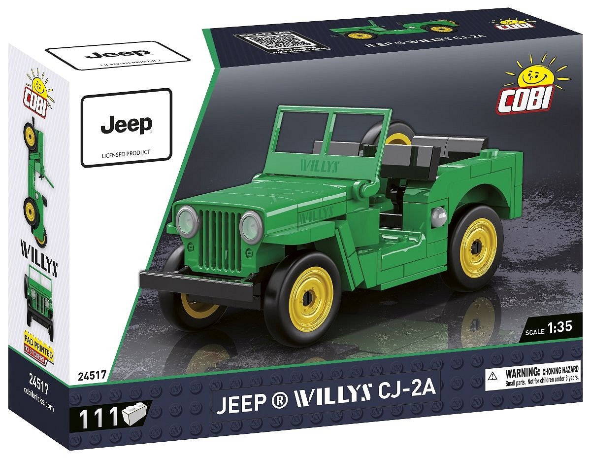 Cobi Jeep Willys Cj-2a, Juguetes De Construcción Verde Cobi-24517