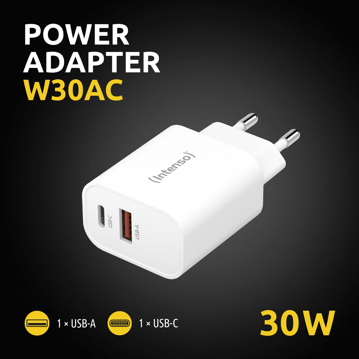 Adaptador De Alimentación Usb-A/Usb-C/7803012 Intenso