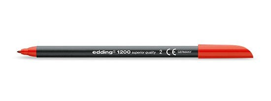 Edding Rotulador Punta Fibra 1200 Rojo