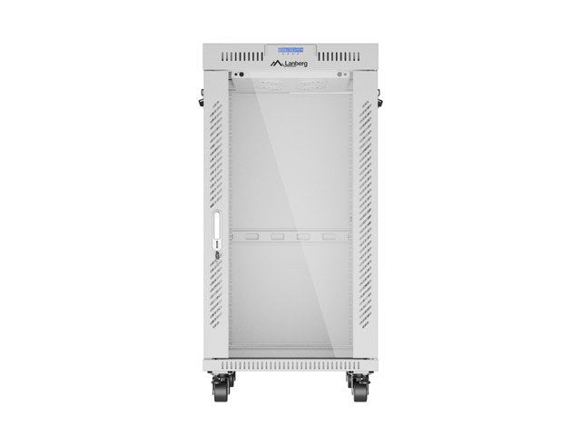 Gabinete Rack 19'' 22u 600x800 Gris Puerta De Cristal Lcd Flack Pack