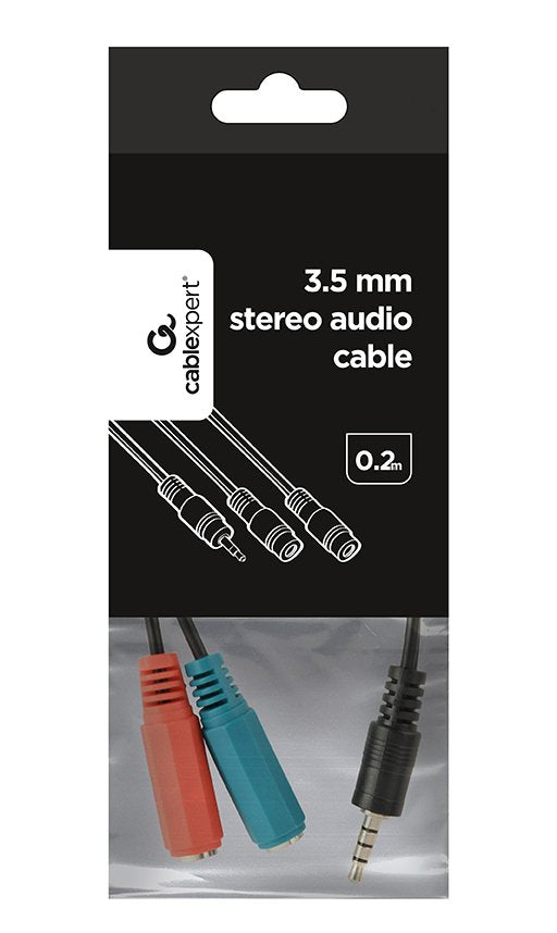 EAN 8716309075442 - Gembird CCA-417 cable de audio 0,2 m 3,5mm 2 x 3.5mm Negro imagen 2