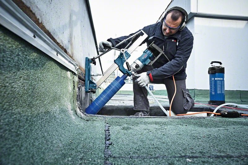 Soporte Bosch Professional Para Taladro Gcr 180 Professional, Soporte Azul, Para Taladro De Diamante Gdb 180 We 601190100