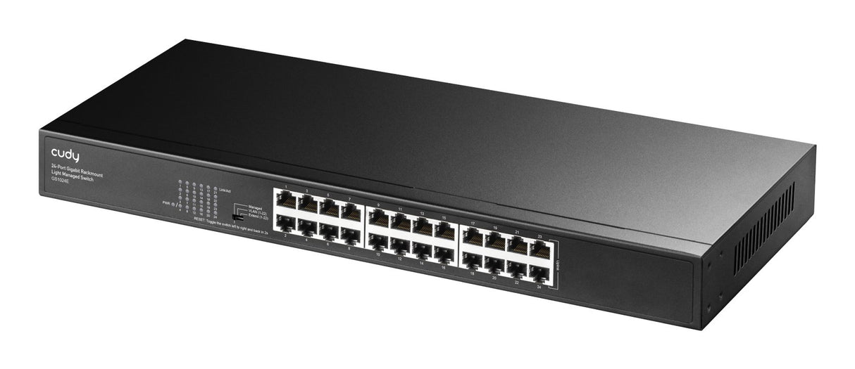 EAN 6971690794040 - Cudy GS1024E switch Gestionado Gigabit Ethernet (10/100/1000) Negro imagen 2