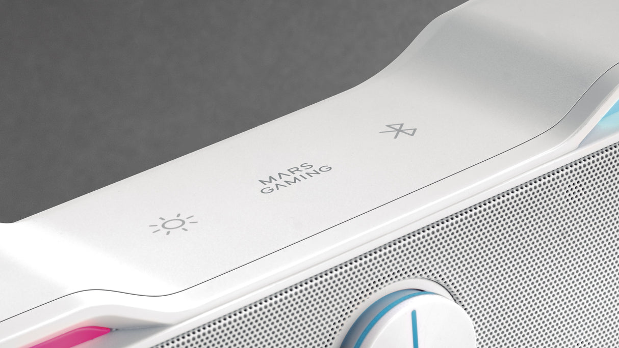 Barra De Sonido Con Bluetooth Mars Gaming Msbx 10w 2.0 Blanca