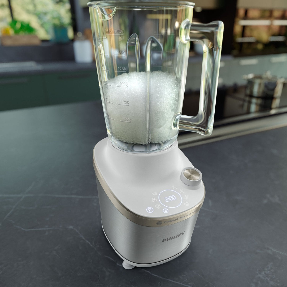 Batidora Philips Hr3760 01 Atlantic High Speed Blender, Metal White