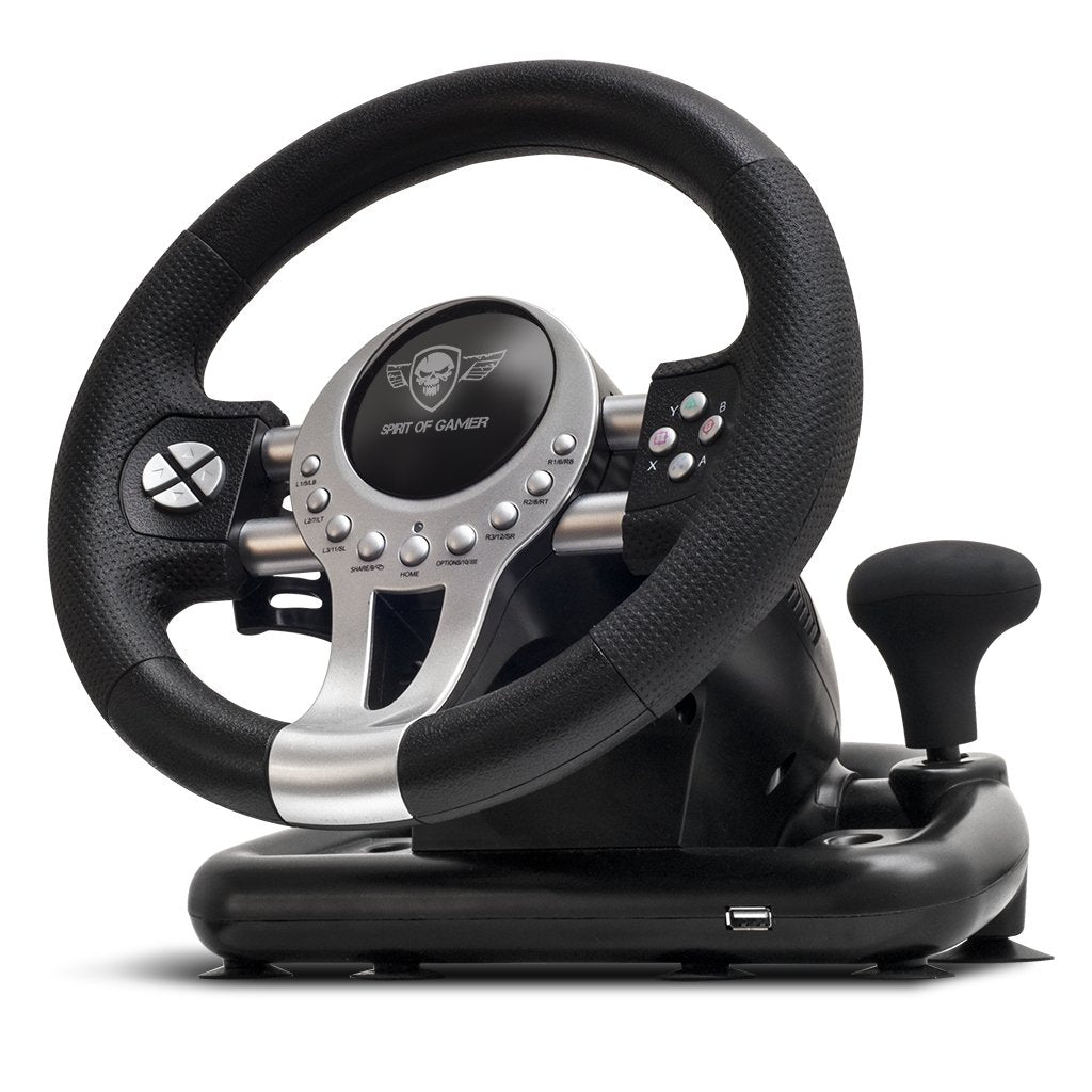 EAN 3700104431966 - Spirit of Gamer Race Wheel Pro 2 Negro, Plata USB Volante + Pedales Digital PC, PlayStation 4, Playstatio imagen 1