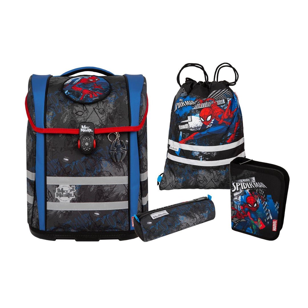 Mcneill Juego De Mochila Escolar Perfecto 5tlg. Marvel-Spider Man