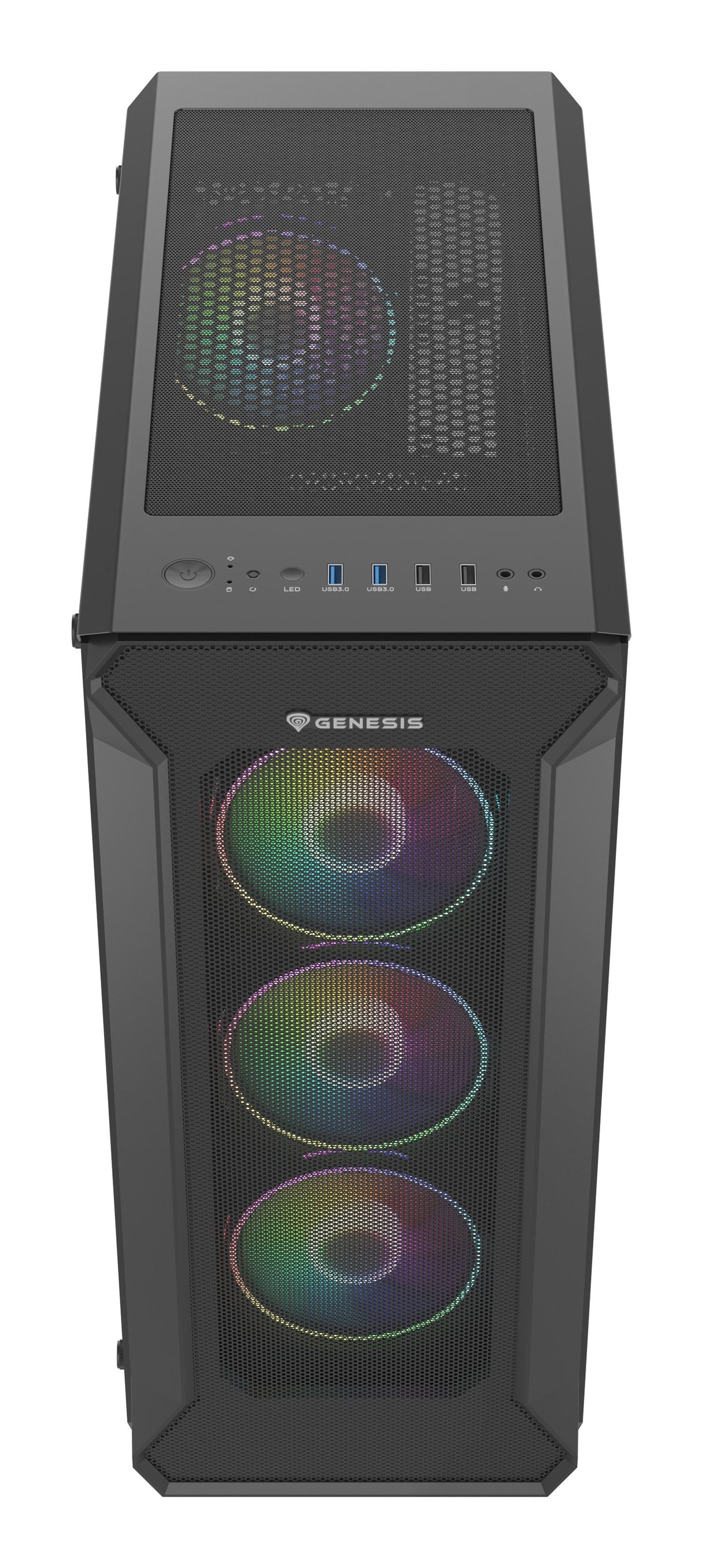 EAN 5901969420890 - GENESIS Irid 505 ARGB Midi Tower Negro, Transparente imagen 4