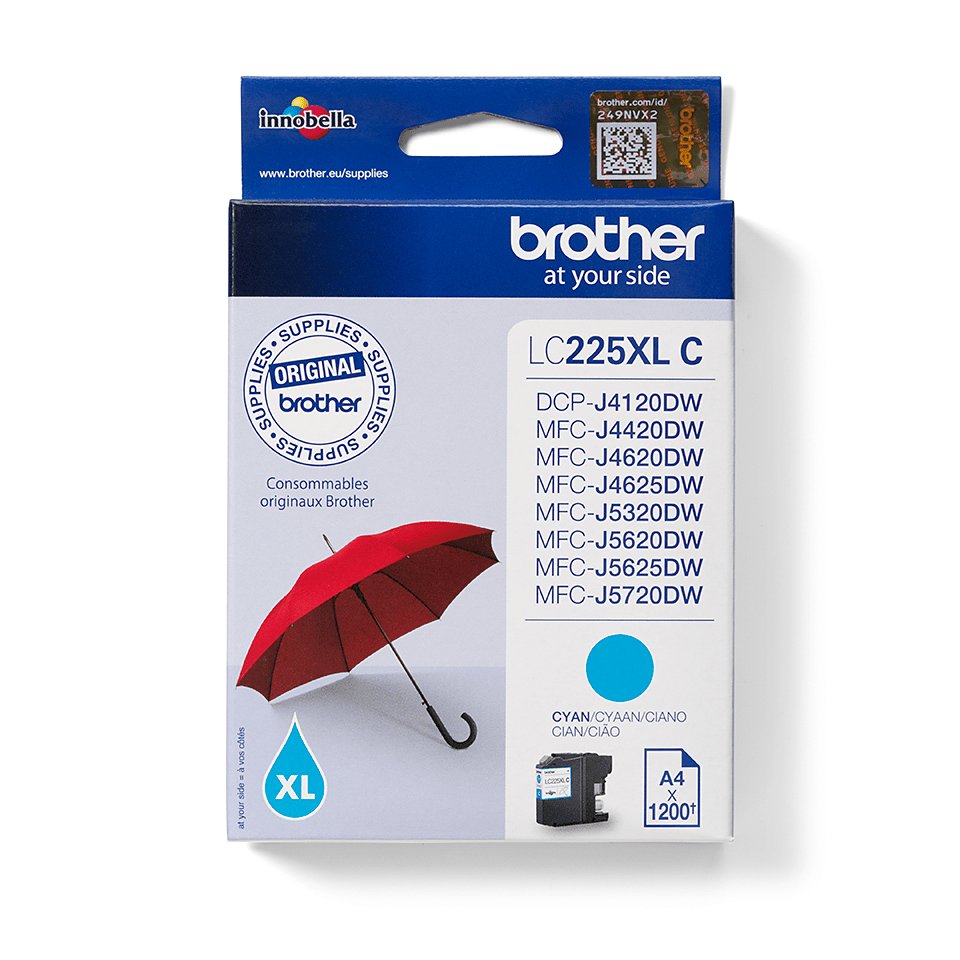 Brother Tinta Original Lc 225xl Mfcj44ss Cian Xl