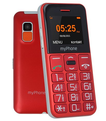 Myphone Halo Easy Rojo Móvil Senior 1.77'' Cámara Vga Bluetooth
