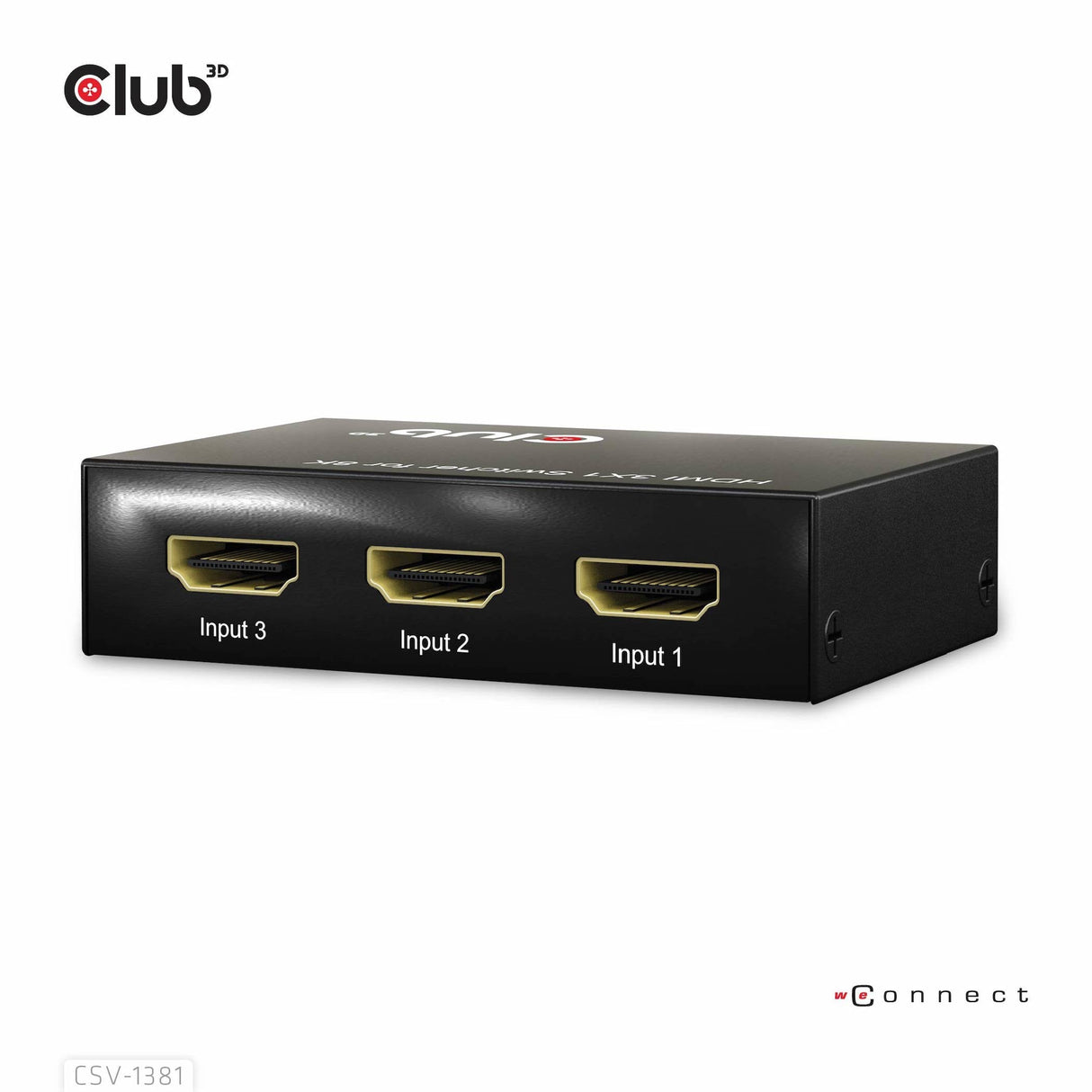 EAN 8719214472719 - CLUB3D 3 to 1 HDMI 8K60Hz Switch interruptor KVM Negro imagen 7