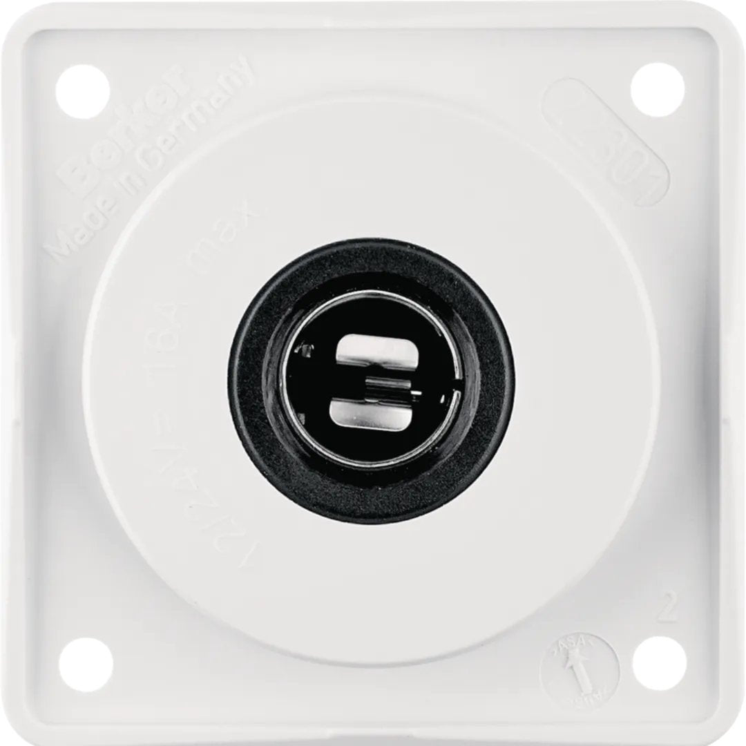 Berker 0945172509 Steckdose 12v Integro Modul Polarweiss Glänzen