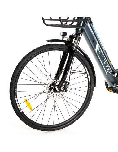 Bicicleta Eléctrica Smatgyro Ebike Sunset Titanium Motor 250w Ruedas 27.5' Titanium