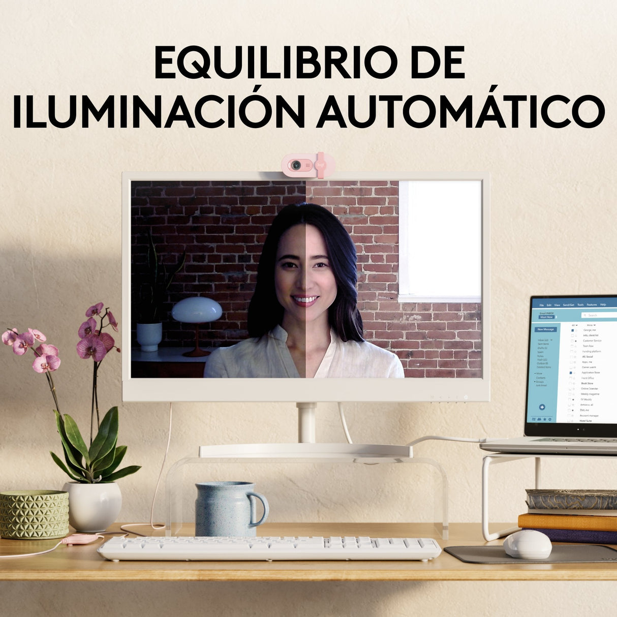 EAN 5099206113282 - Logitech 960-001623 cámara web 2 MP 1920 x 1080 Pixeles USB Rosa imagen 8