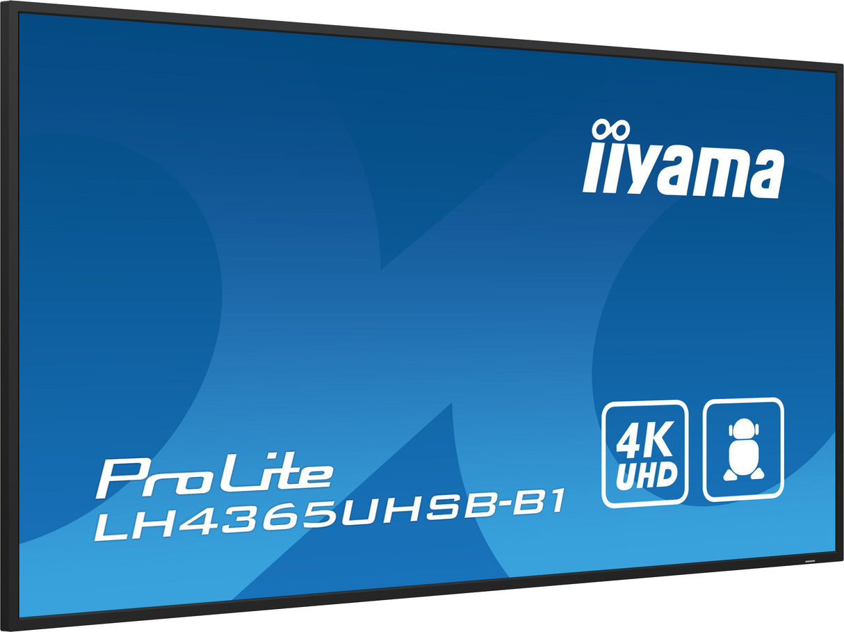 Iiyama Prolite Lh4365uhsb-B1 109 Cm (43") Klasse (108 Cm (42.5") Sichtbar) Lcd-Display Mit Led-Hintergrundbeleuchtung -