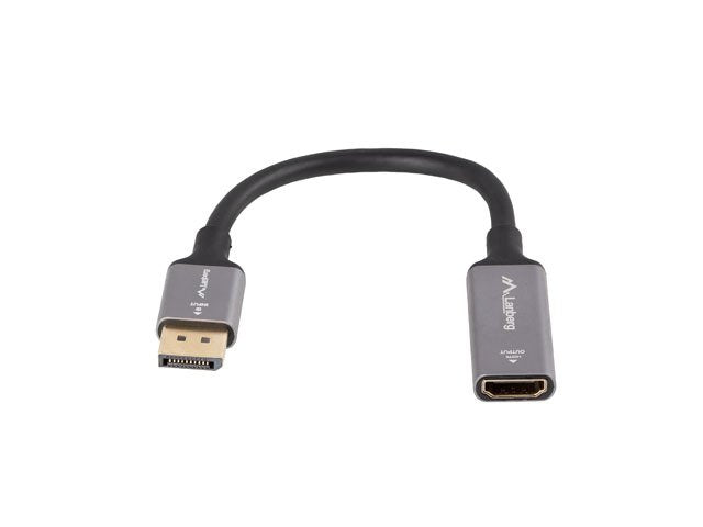 EAN 5901969441550 - Lanberg AD-DP-HD-02 adaptador de cable de vídeo 0,2 m DisplayPort HDMI Plata imagen 2