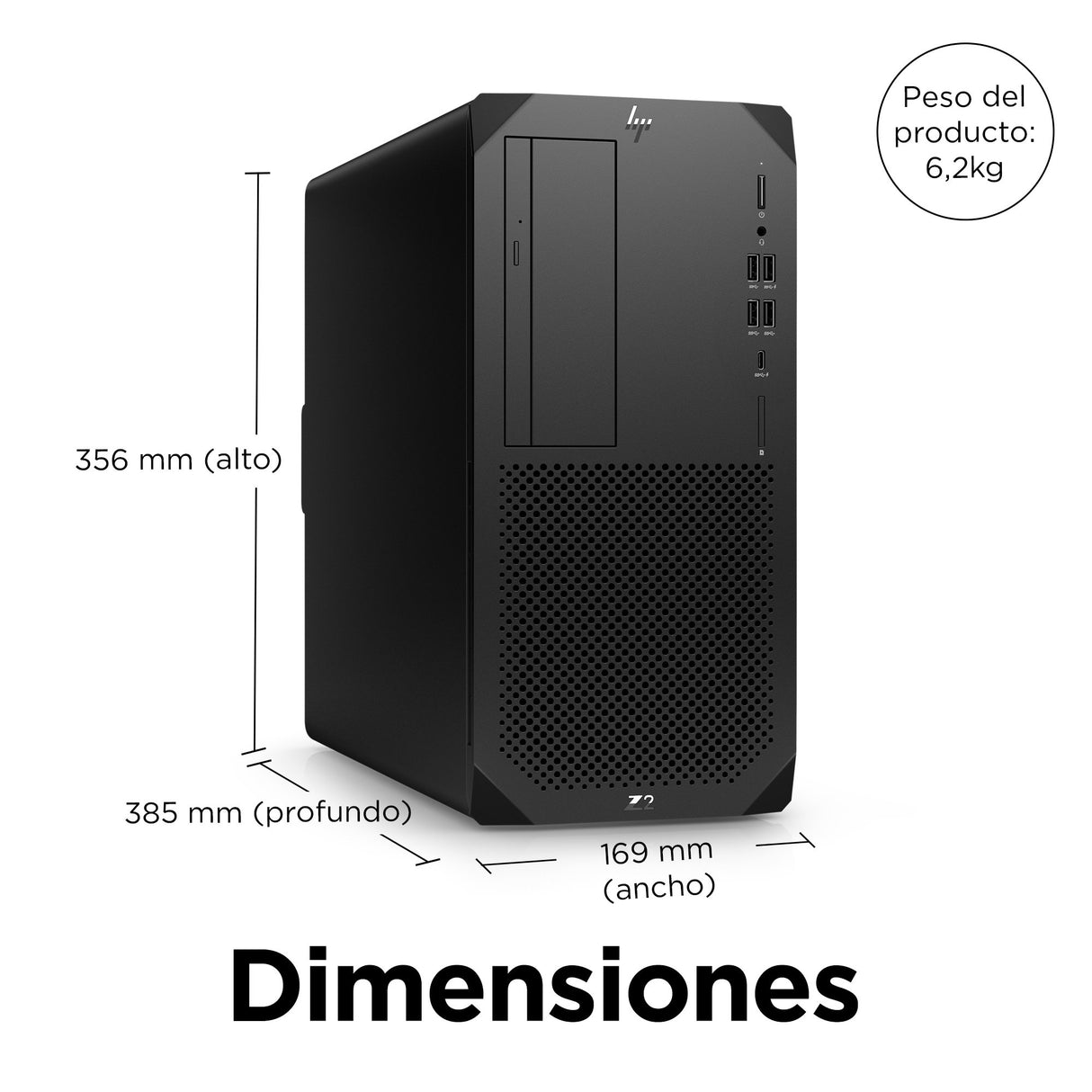 EAN 198122988426 - HP Z2 G9 Intel® Core™ i7 i7-14700K 32 GB DDR5-SDRAM 1 TB SSD NVIDIA RTX A2000 Windows 11 Pro Torre Puesto imagen 3