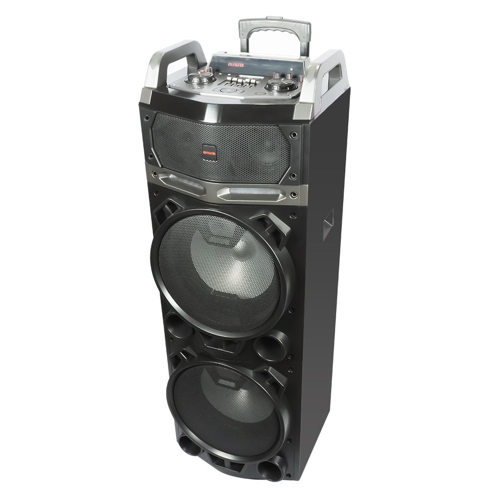 Karaoke Portatil Aiwa Kbtus-900 Negro 100w Rms/Bluetooth/Usb/M-Sd/Aux In/2xmicrofono/Led Kbtus-900