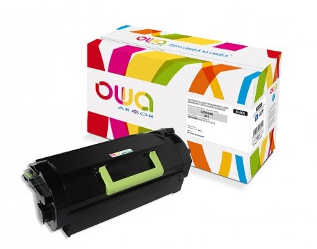 Tóner Compatible Owa Lexmark 52d2h00, 52d2h0e (25000 Páginas) Negro