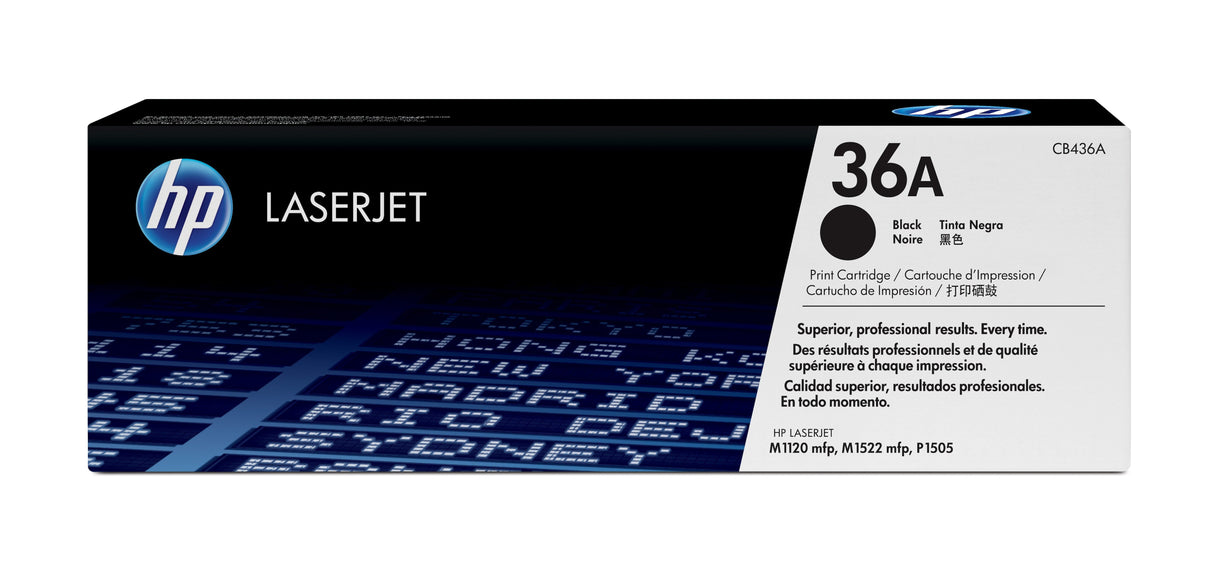 EAN 0882780905221 - HP 36A Black Original LaserJet Toner Cartridge cartucho de tóner 1 pieza(s) imagen 1