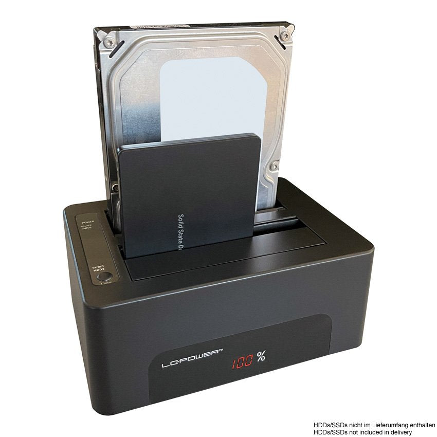 Lc-Power Usb3.2 Hdd Docking Station F.2,5''/3,5'' Sata Hdd/Ssd